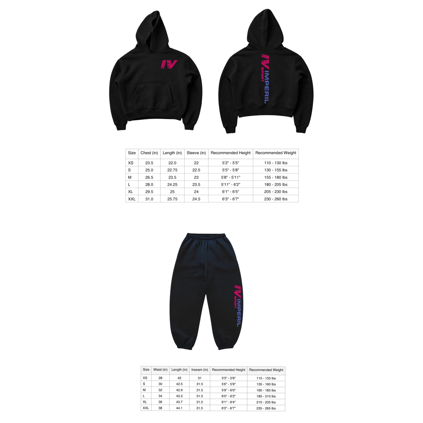 BLACK SPORT SWEATSUIT