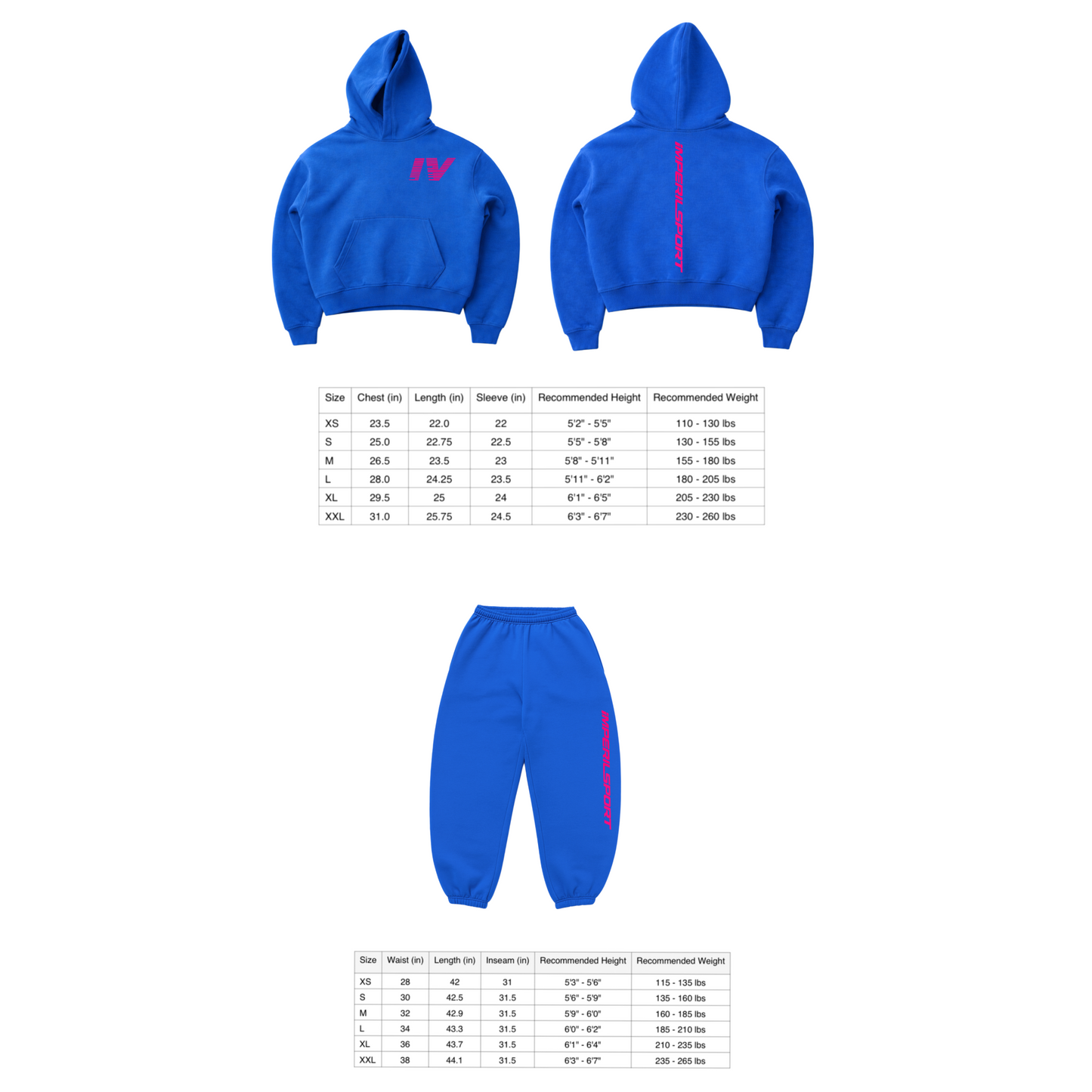 BLUE SPORT SWEATSUIT