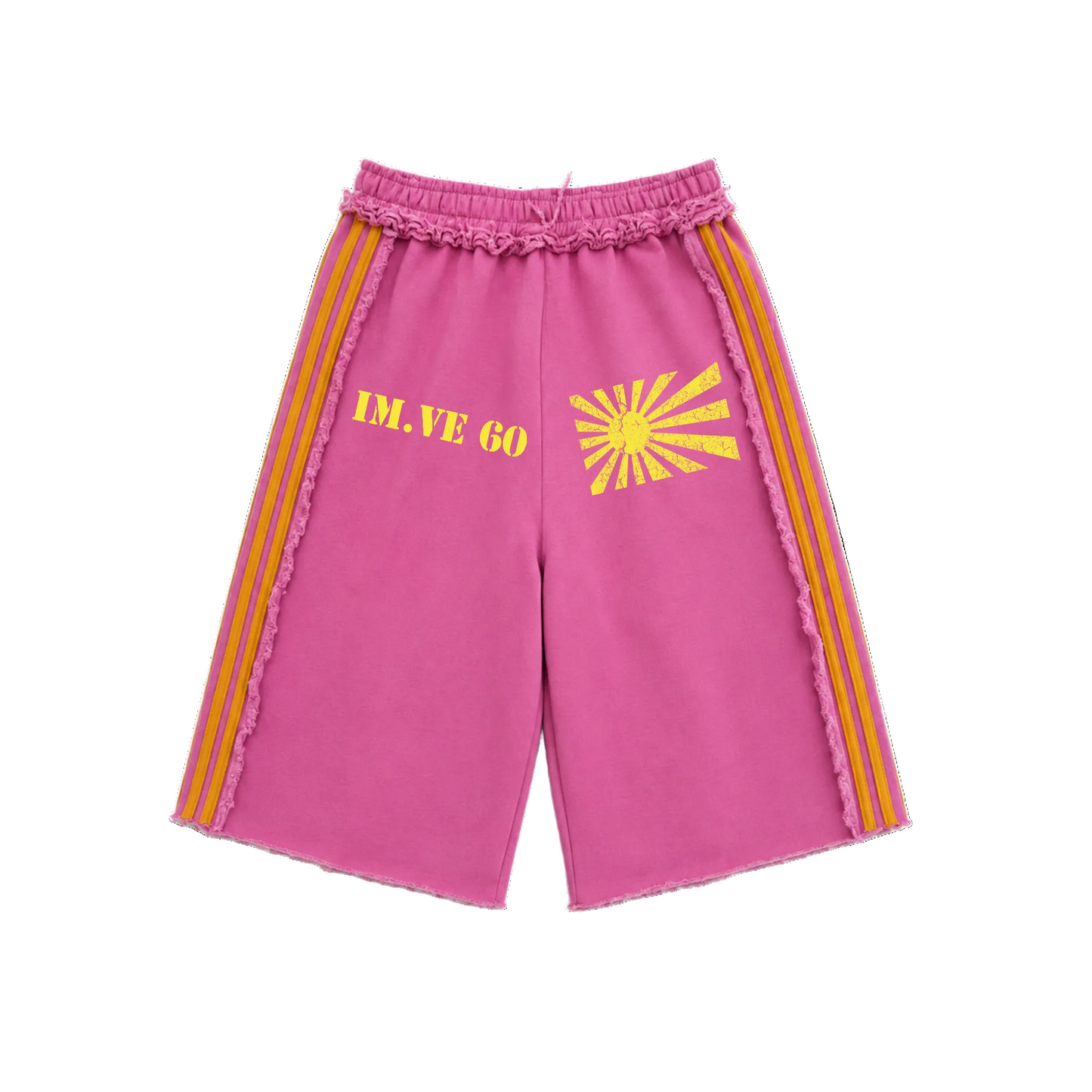 PINK RISING SUN SHORTS