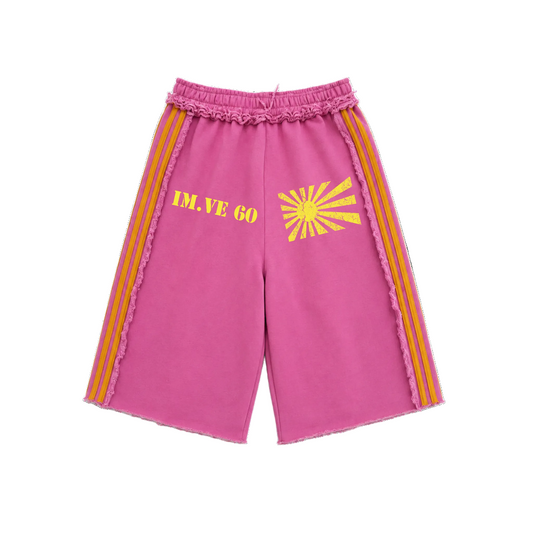 PINK RISING SUN SHORTS