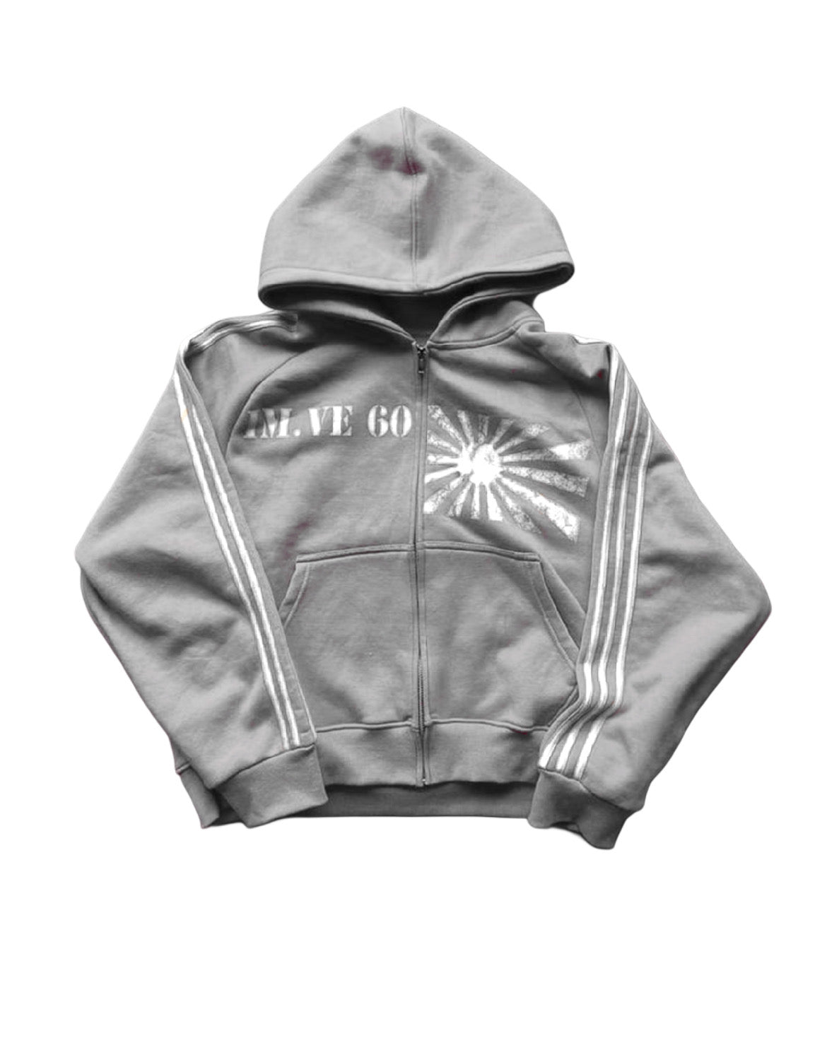 Grey “Rising Sun” Hoodie