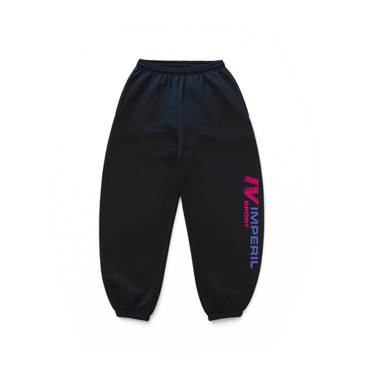 BLACK SPORT SWEATPANTS