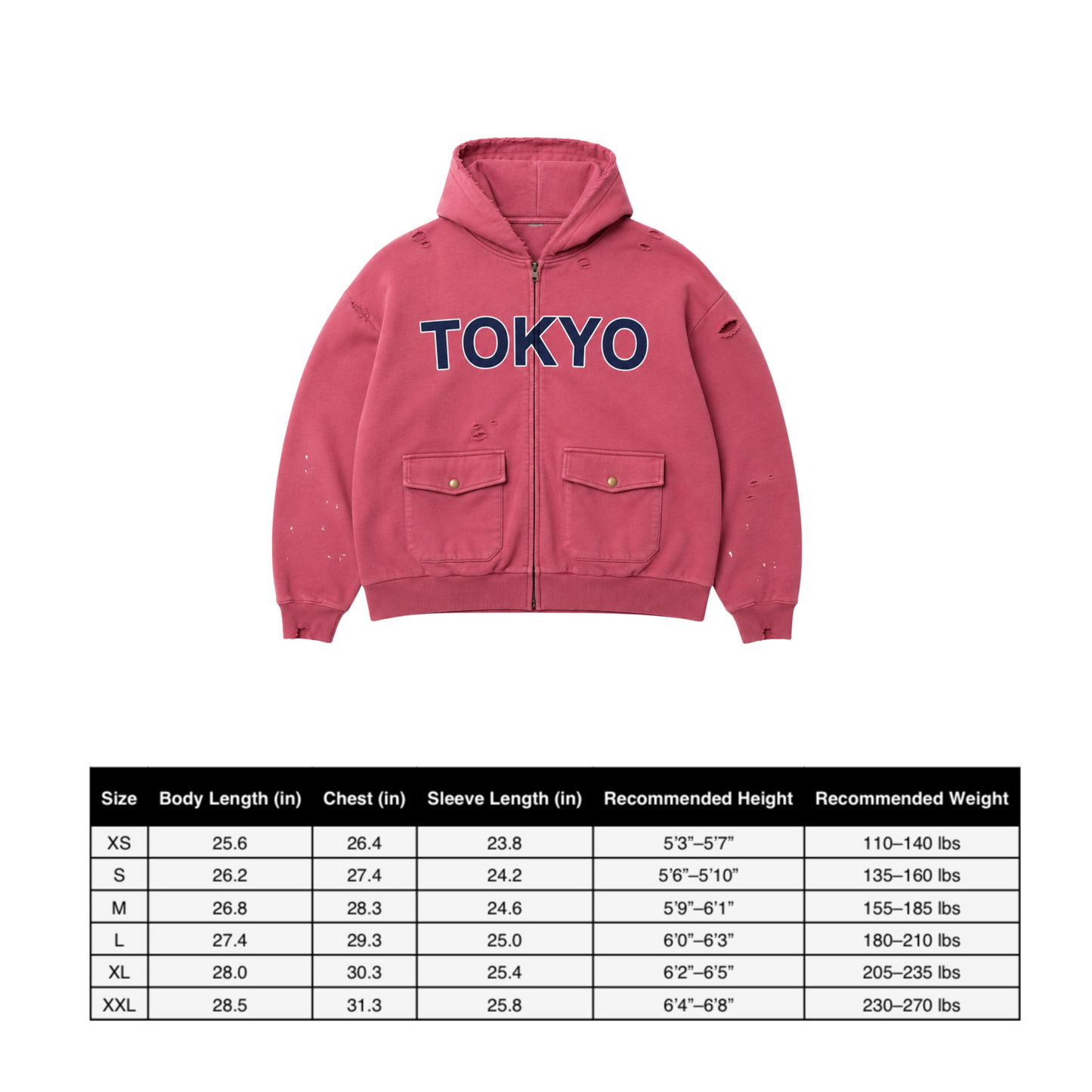 TOKYO WATCH ZIP UP