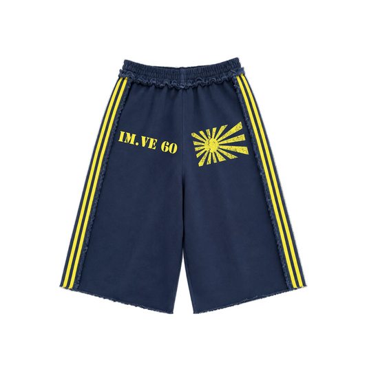BLUE RISING SUN SHORTS