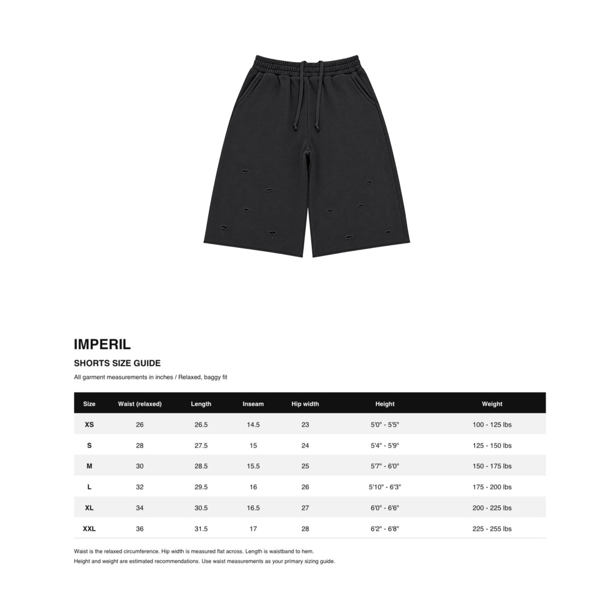 BLACK BASIC 3/4 SHORTS