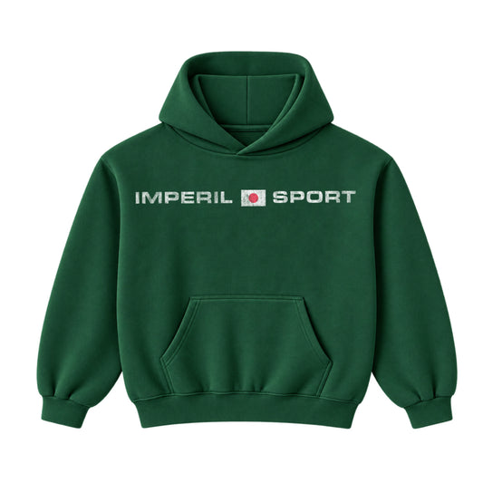 GREEN SPORT HOODIE