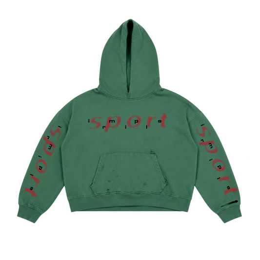 GREEN SPORTIER HOODIE